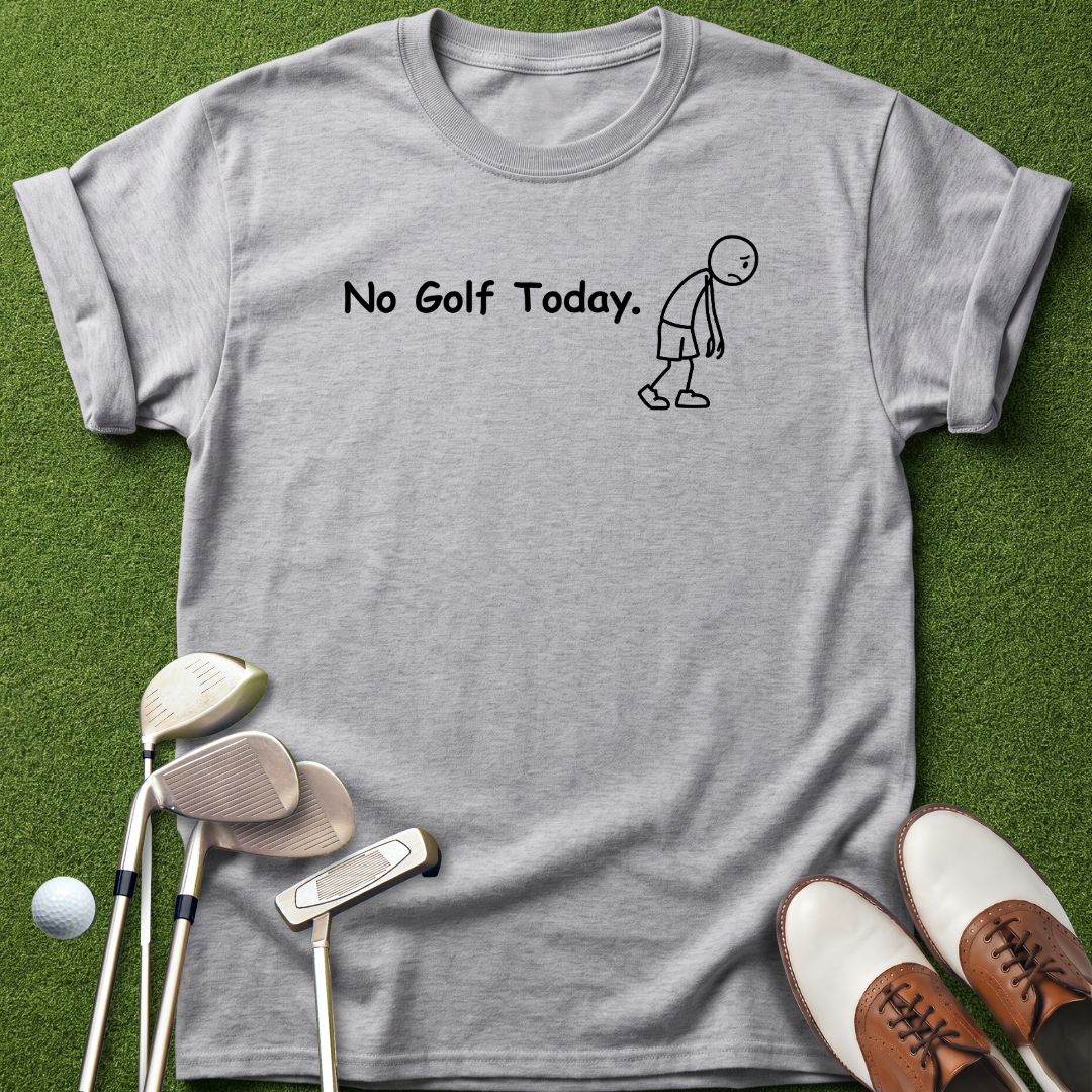 no-golf-today-sports-grey-tshirt