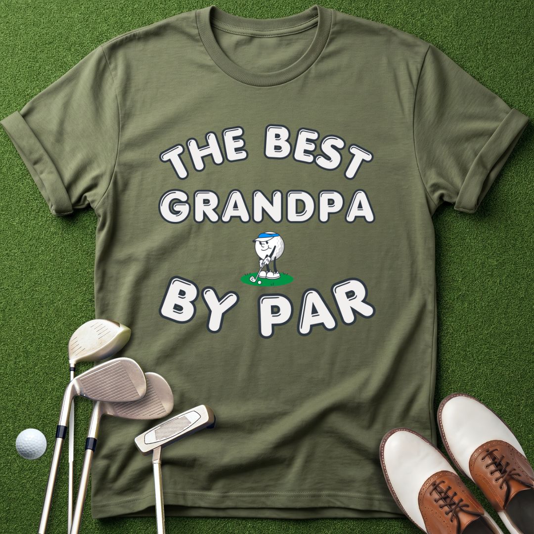 the-best-grandpa-by-par-golf-tshirt-military-green-the-next-fairway