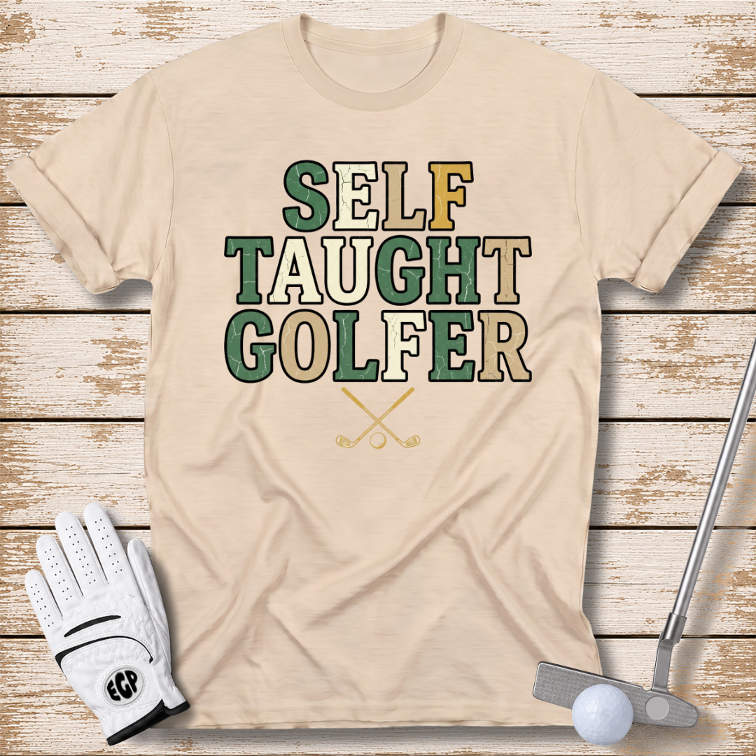 self-taught-golfer-funny-golf-tshirt-sand-color-the-next-fairway